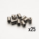 Axes 4mm taraudage M3 par 25 pcs