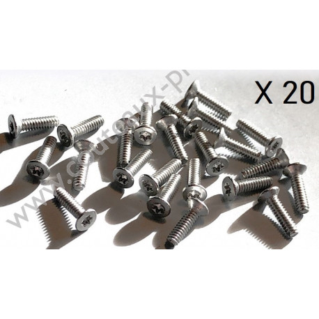 Vis Torx INOX Tête Fraisée M1.6 par 20 pcs